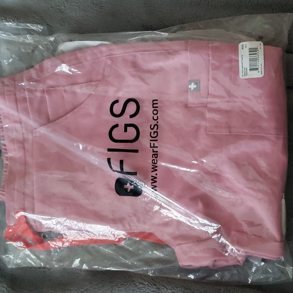 Figs Chalk Pink Yola Scrub Pants XS or XXS